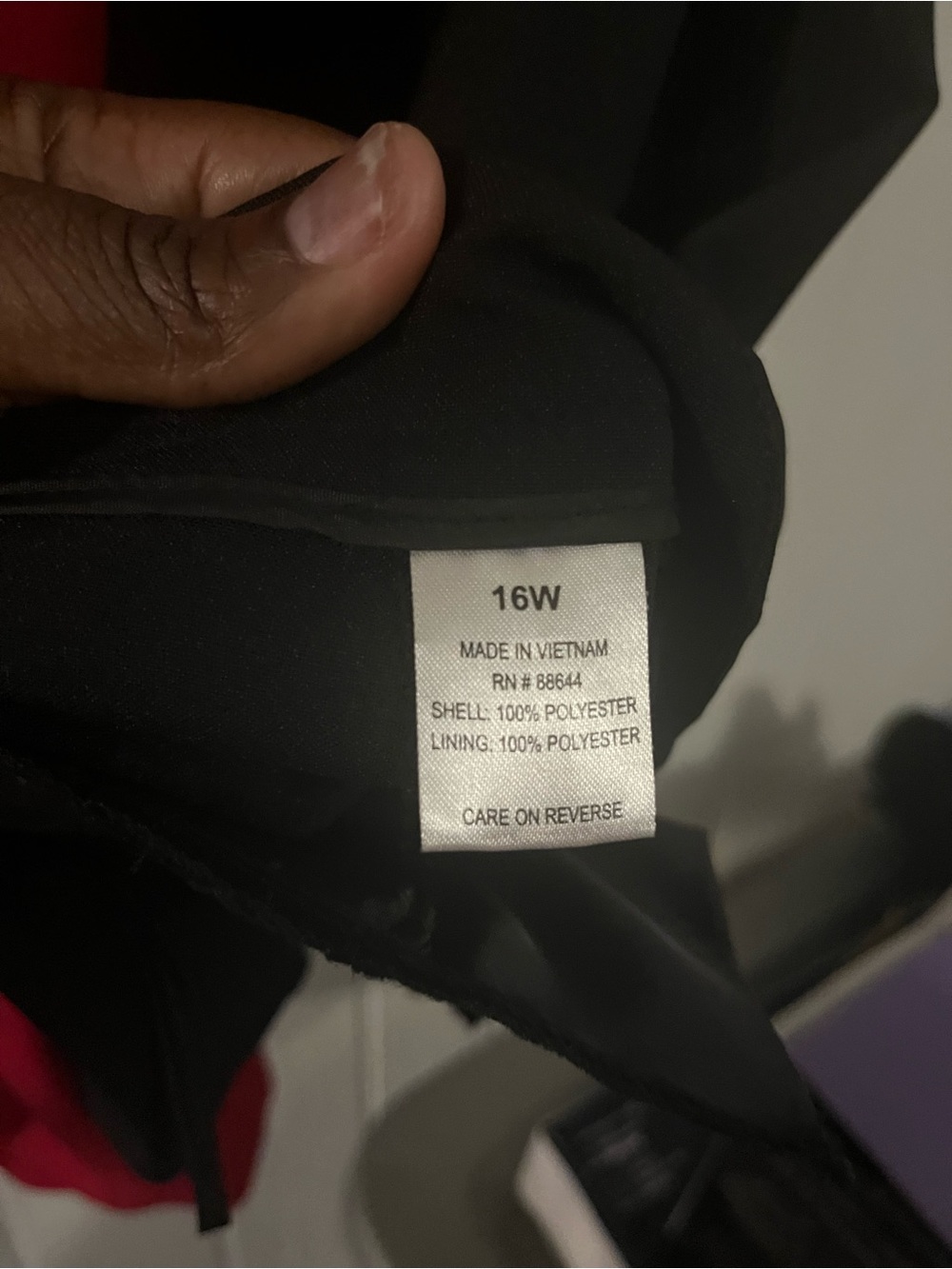 Source Unknown Black Women's Pants Jumpsuit - 16W
